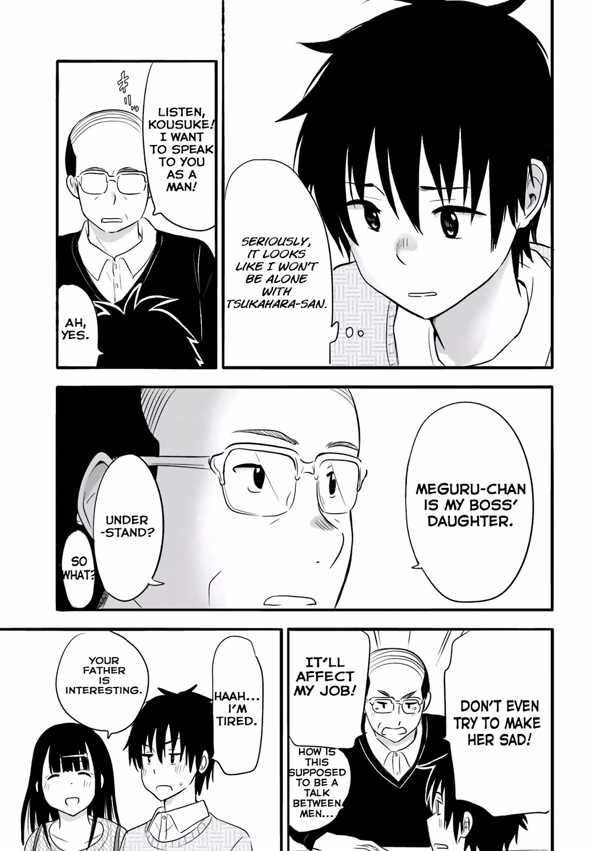 Higashi no Kurume to Tonari no Meguru Chapter 24 page 14 - Chapter 24: The beating heart beats faster than the winter sky.