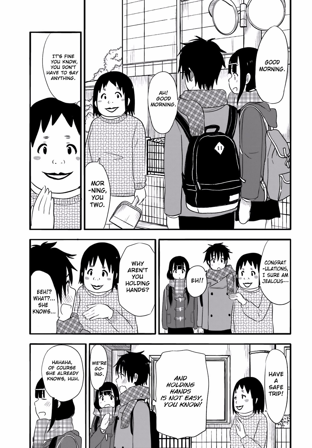 Higashi no Kurume to Tonari no Meguru Chapter 24 page 6 - Chapter 24: The beating heart beats faster than the winter sky.
