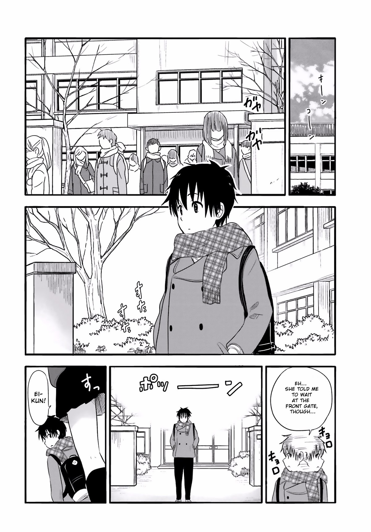 Higashi no Kurume to Tonari no Meguru Chapter 24 page 9 - Chapter 24: The beating heart beats faster than the winter sky.