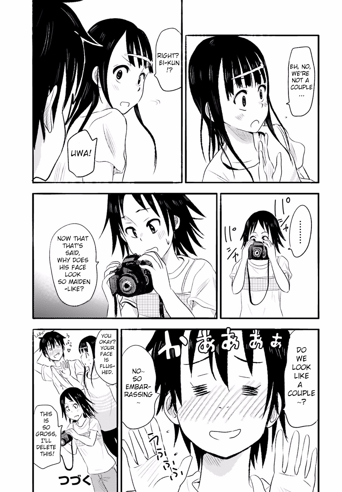 Higashi no Kurume to Tonari no Meguru Chapter 5 page 19 - Chapter 5: The faces that is reflected in the water surface is the Tsukahara th...
