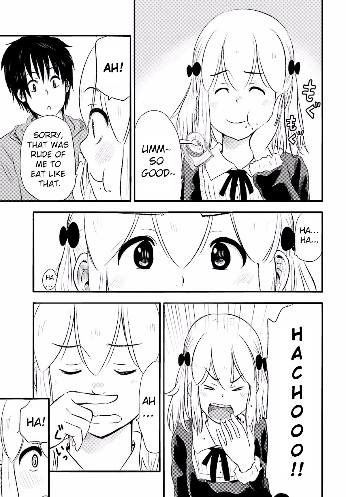Higashi no Kurume to Tonari no Meguru Chapter 9 page 16 - Chapter 9: In this town, there is the real Tsukahara-san that I know.