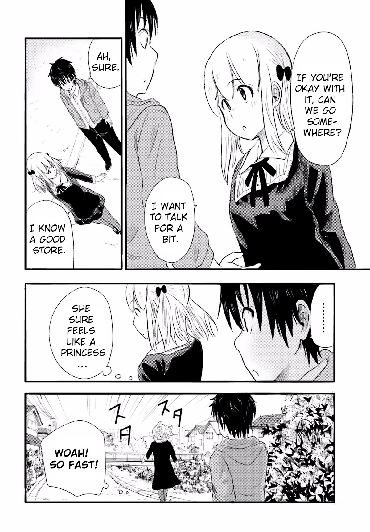 Higashi no Kurume to Tonari no Meguru Chapter 9 page 9 - Chapter 9: In this town, there is the real Tsukahara-san that I know.