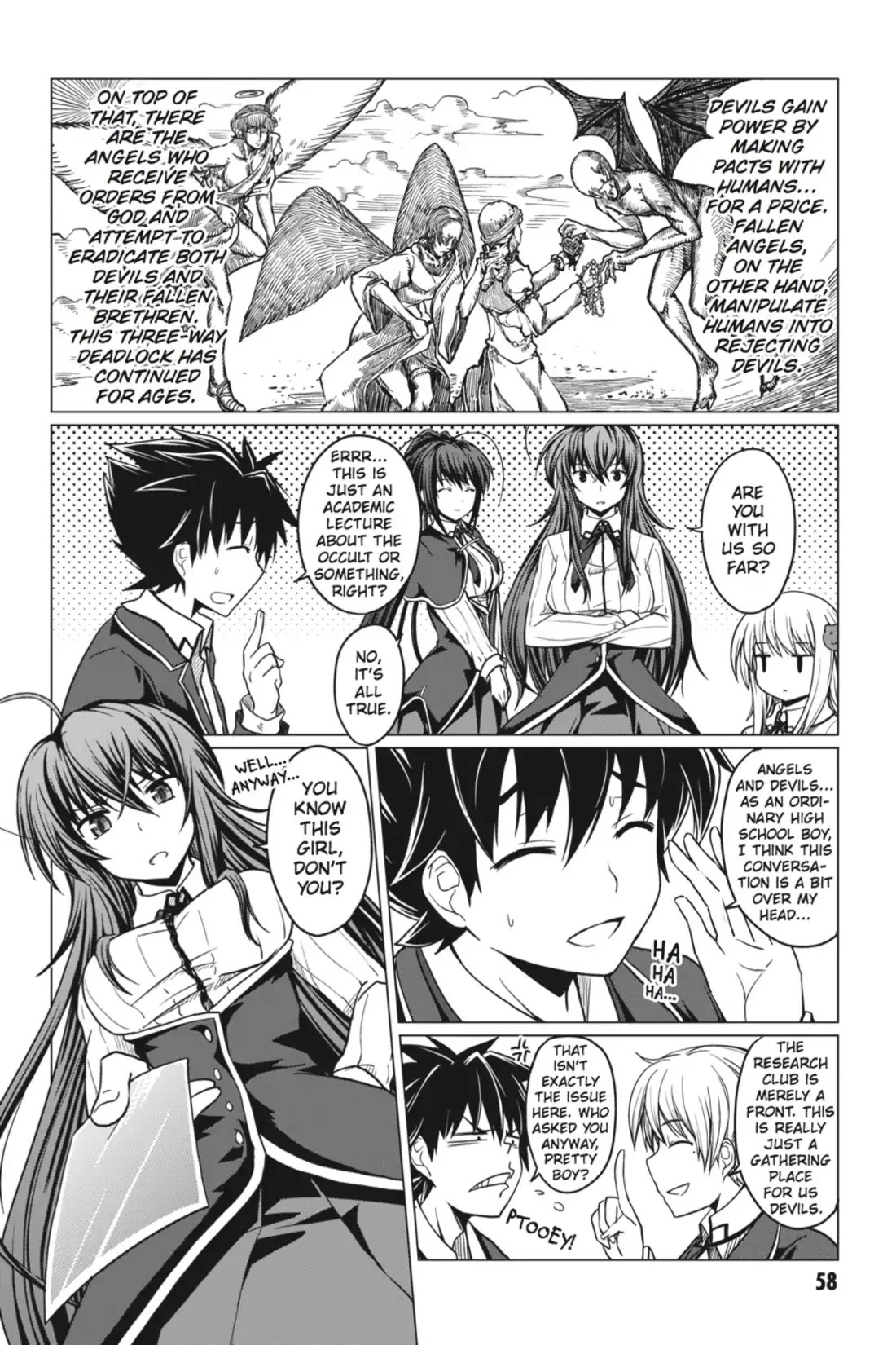 High-School DxD Chapter 2 page 14 - Chapter 2: I Started Being A Devil