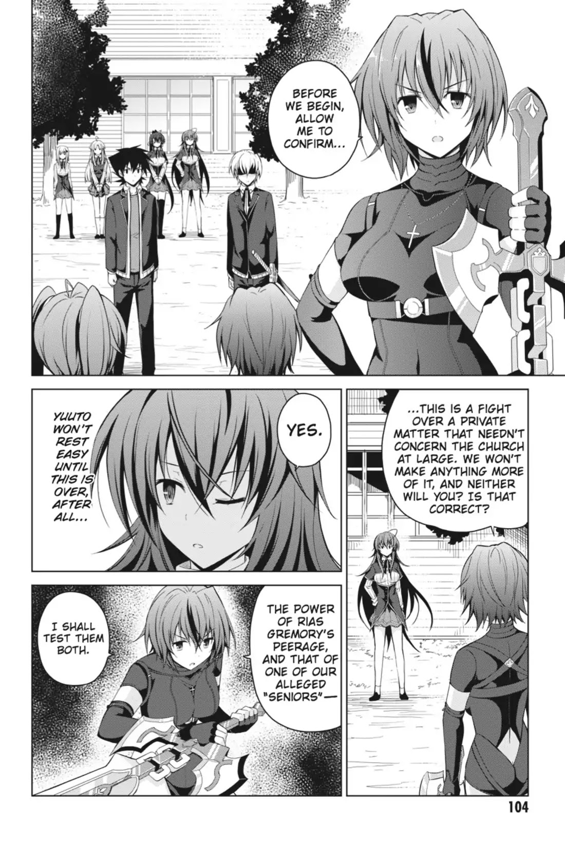High-School DxD Chapter 27 page 2 - Chapter 27: Devil Sword vs. Holy Sword! A Fierce Battle!