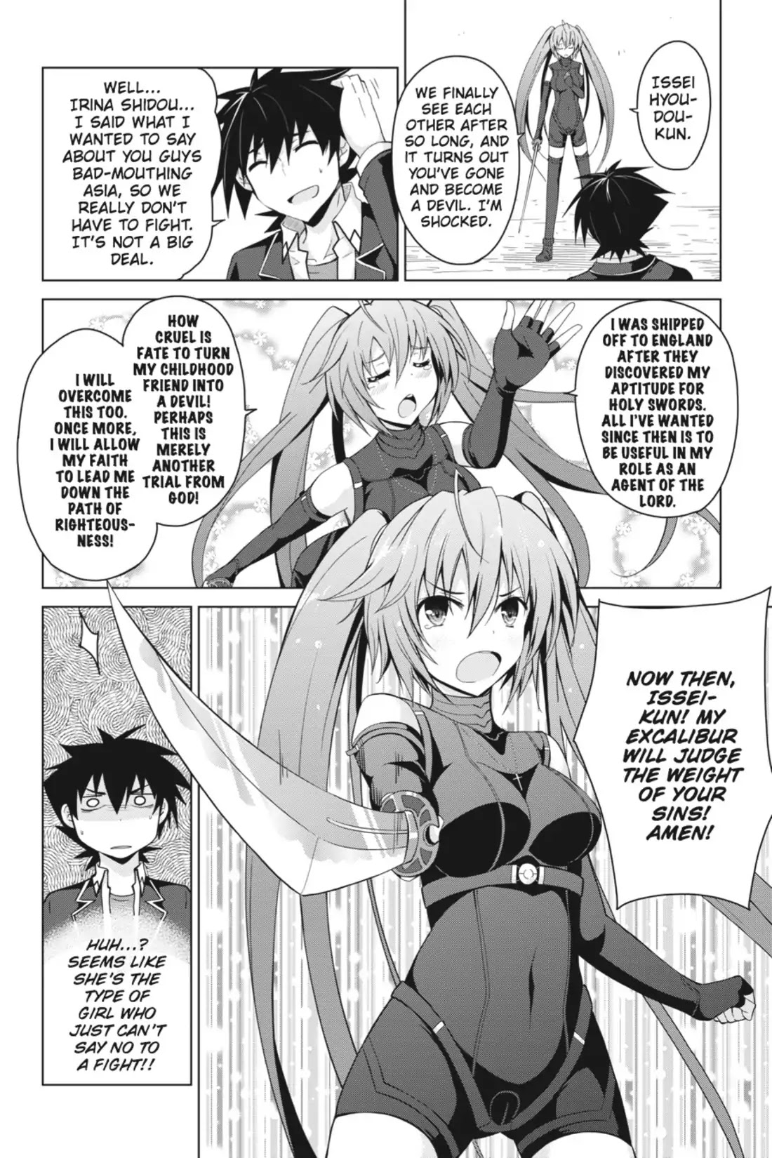 High-School DxD Chapter 27 page 4 - Chapter 27: Devil Sword vs. Holy Sword! A Fierce Battle!