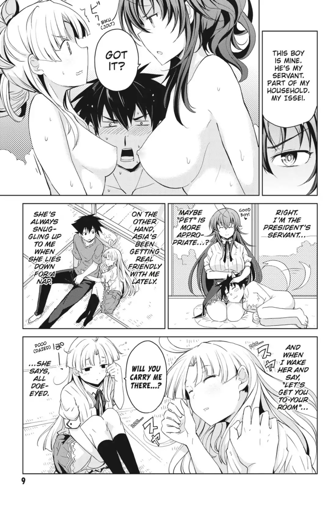 High-School DxD Chapter 36 page 10 - Chapter 36: The Bath = A Battleground For Girls!?