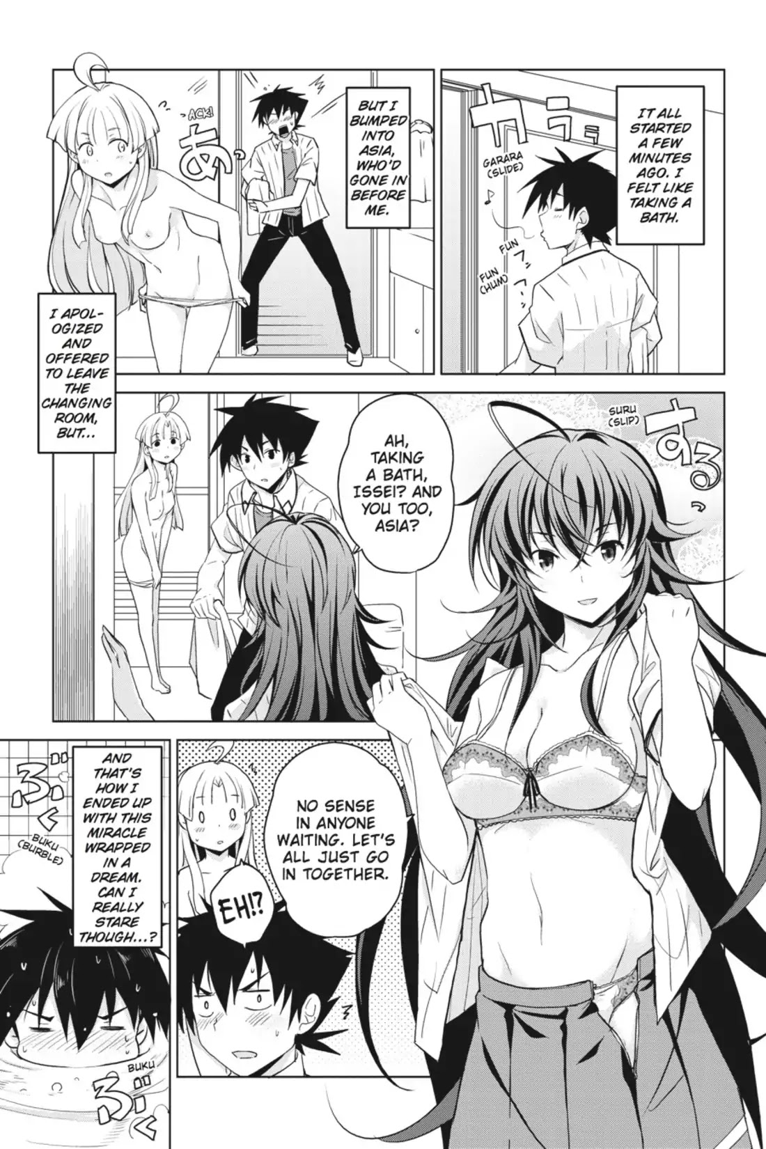 High-School DxD Chapter 36 page 6 - Chapter 36: The Bath = A Battleground For Girls!?