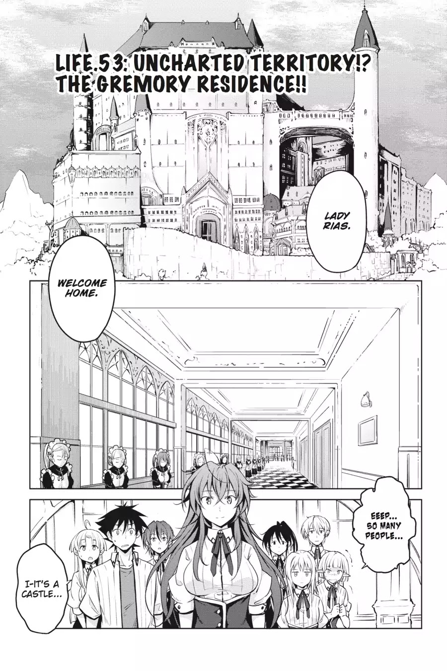 High-School DxD Chapter 53 page 1 - Chapter 53: Uncharted Territory!? The Gremory Residence!!