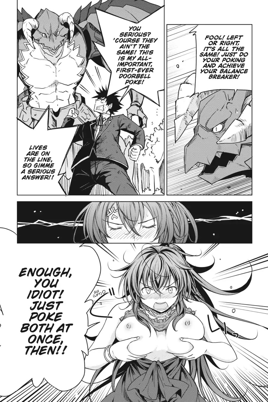 High-School DxD Chapter 63 page 7 - Chapter 63: Right or Left!? Doorbells of Fate!!