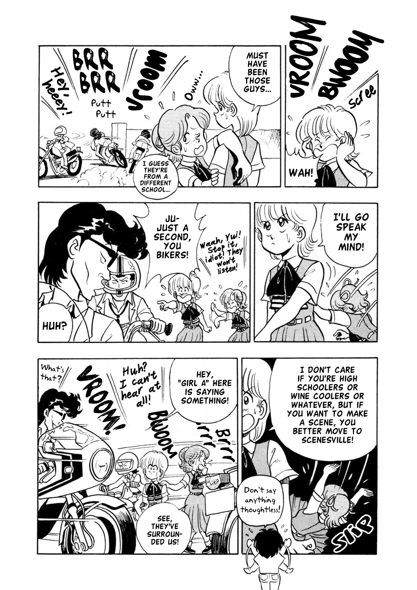High School! Kimengumi Chapter 12 page 9 - Chapter 12: Two Wheels Are Twice the Trouble