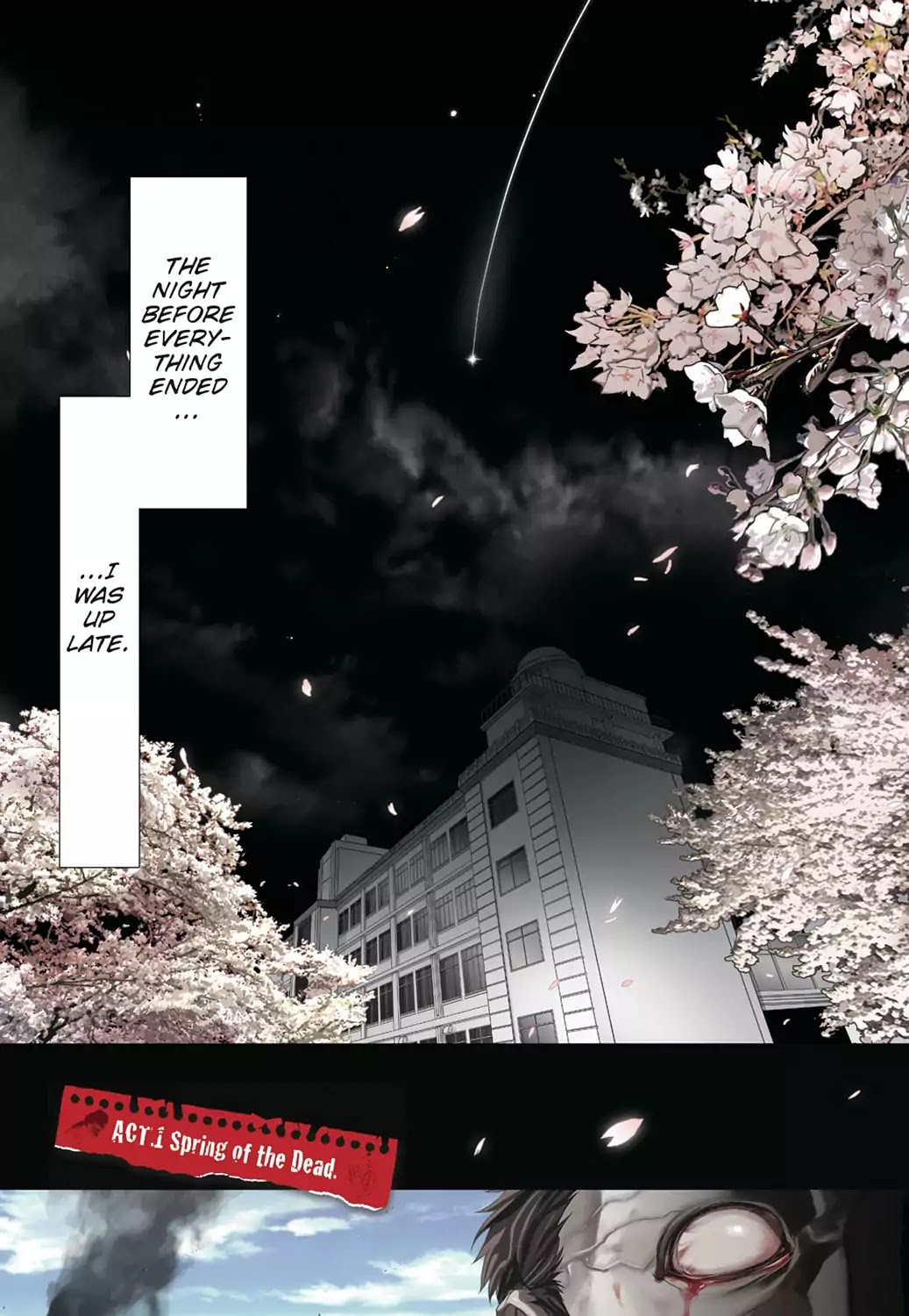 High School of the Dead - Full Color Edition Chapter 1 page 1 - Chapter 1: Spring of the Dead
