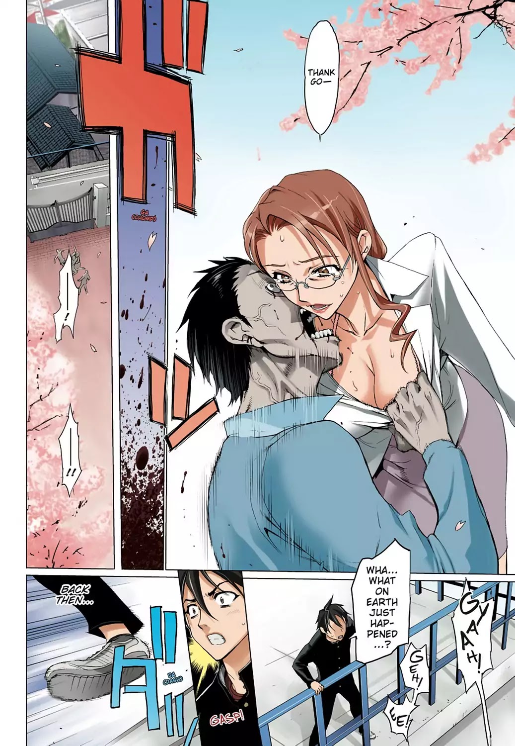 High School of the Dead - Full Color Edition Chapter 1 page 27 - Chapter 1: Spring of the Dead