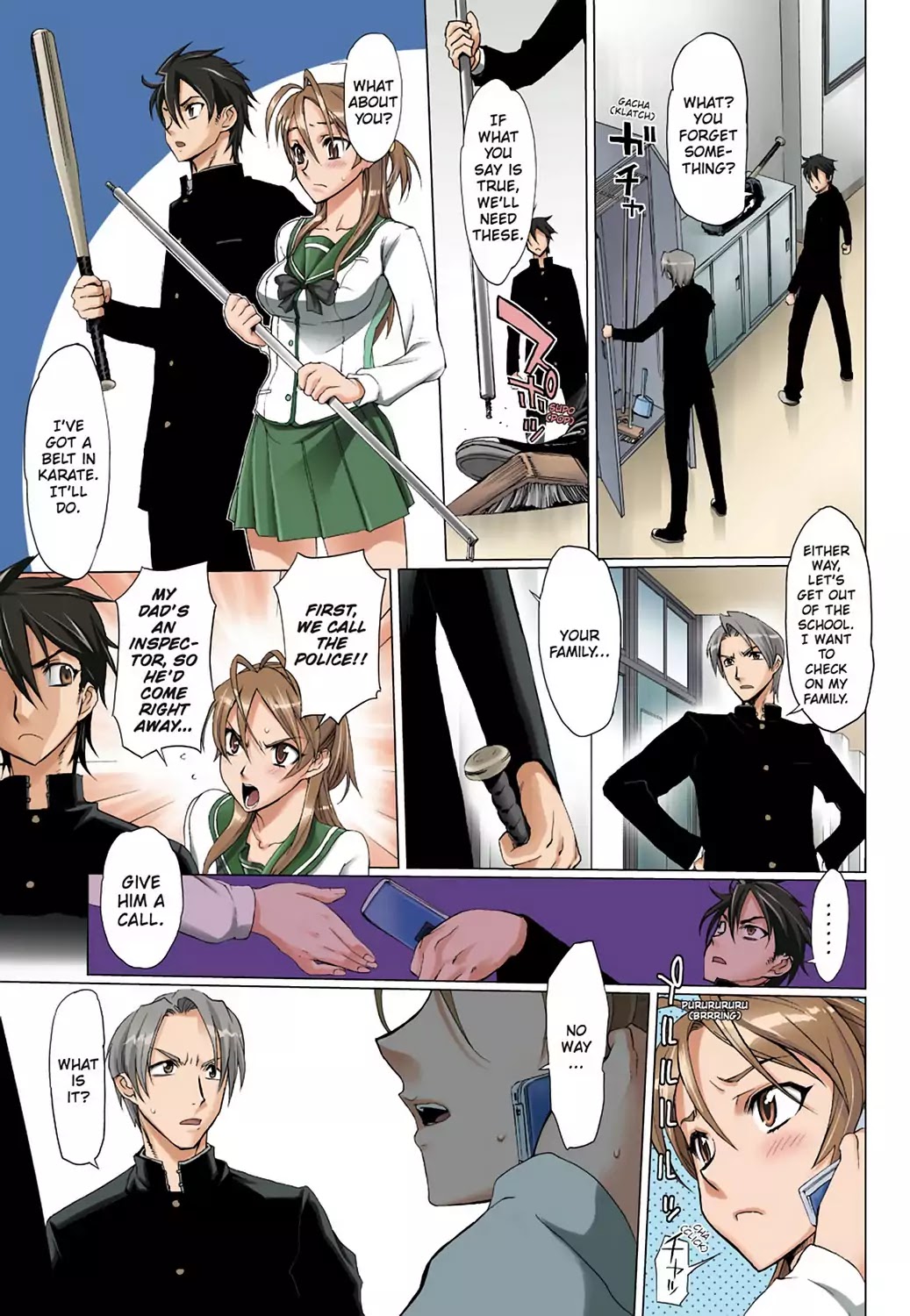 High School of the Dead - Full Color Edition Chapter 1 page 32 - Chapter 1: Spring of the Dead