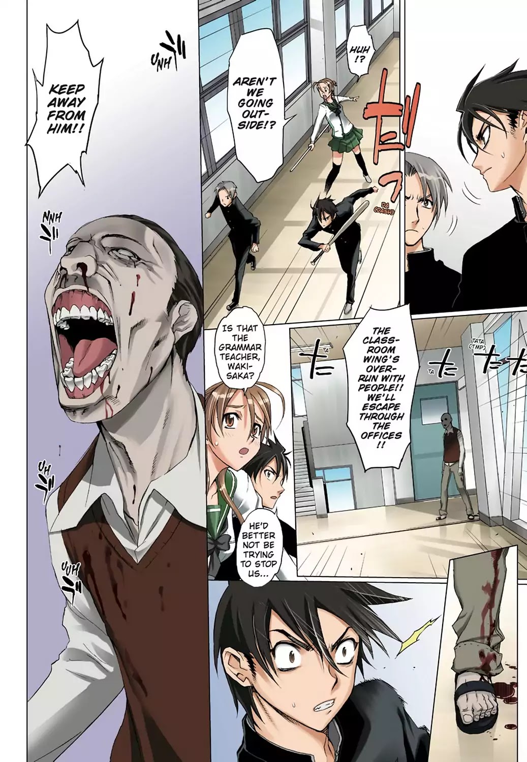 High School of the Dead - Full Color Edition Chapter 1 page 38 - Chapter 1: Spring of the Dead