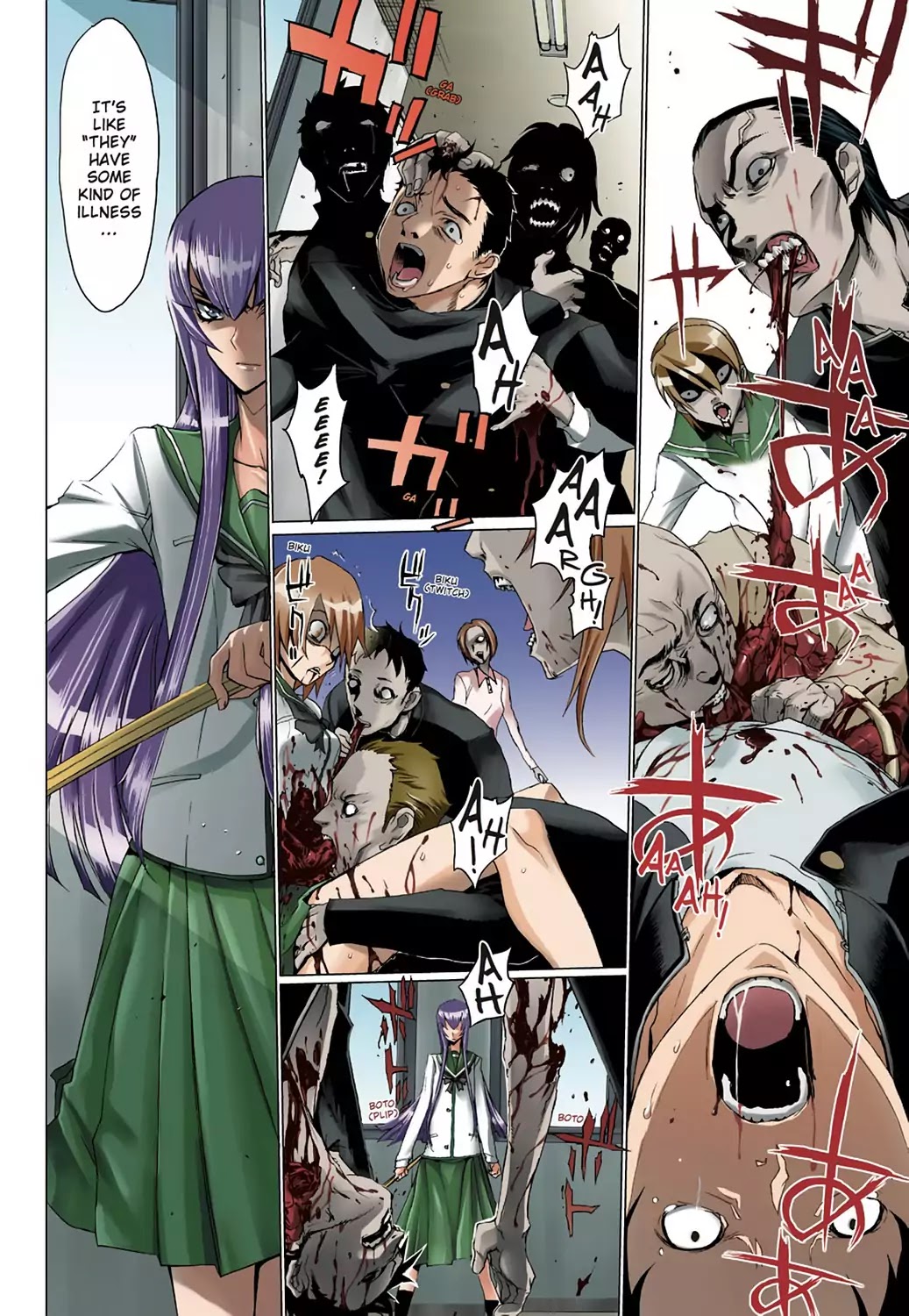High School of the Dead - Full Color Edition Chapter 1 page 52 - Chapter 1: Spring of the Dead