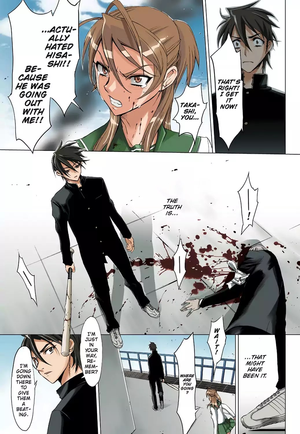 High School of the Dead - Full Color Edition Chapter 1 page 63 - Chapter 1: Spring of the Dead