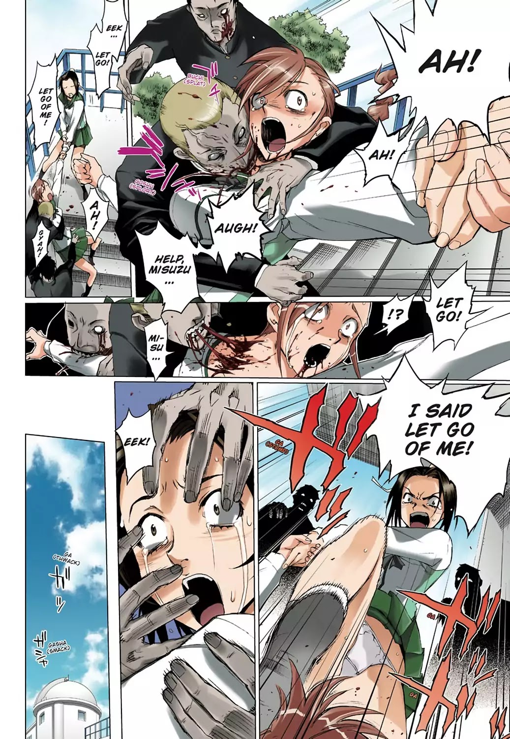 High School of the Dead - Full Color Edition Chapter 1 page 9 - Chapter 1: Spring of the Dead