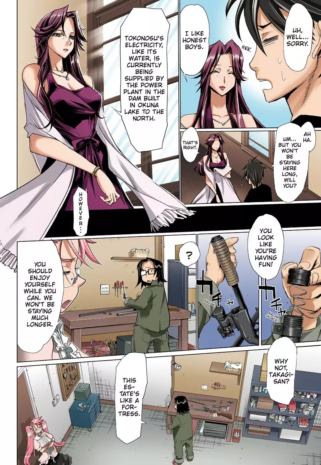 High School of the Dead - Full Color Edition Chapter 10 page 7 - Chapter 10: Father knows Dead