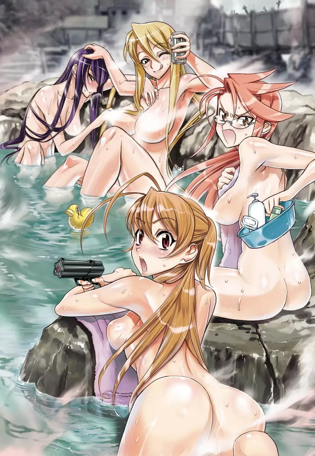 High School of the Dead - Full Color Edition Chapter 12.6 page 5 - Chapter 12.6: Illustration Gallery