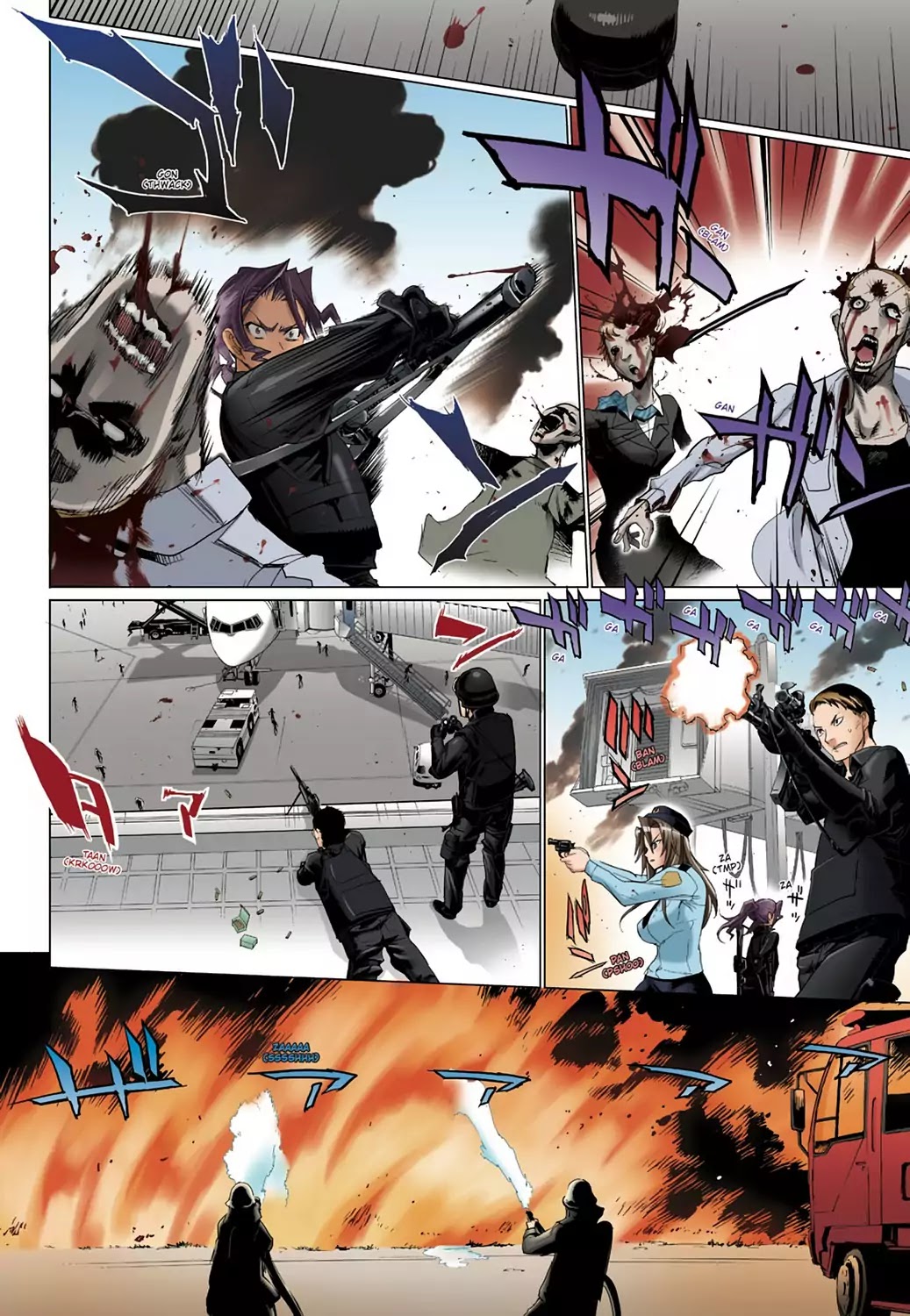 High School of the Dead - Full Color Edition Chapter 13 page 18 - Chapter 13: Guns N' Deads