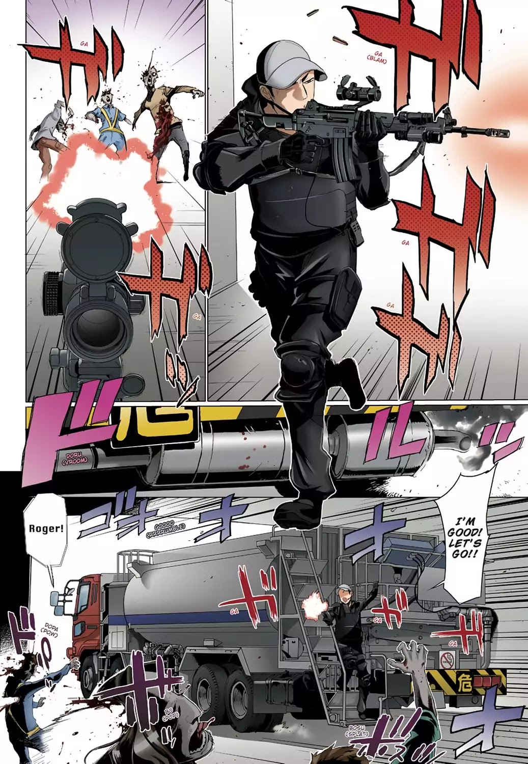 High School of the Dead - Full Color Edition Chapter 13 page 9 - Chapter 13: Guns N' Deads
