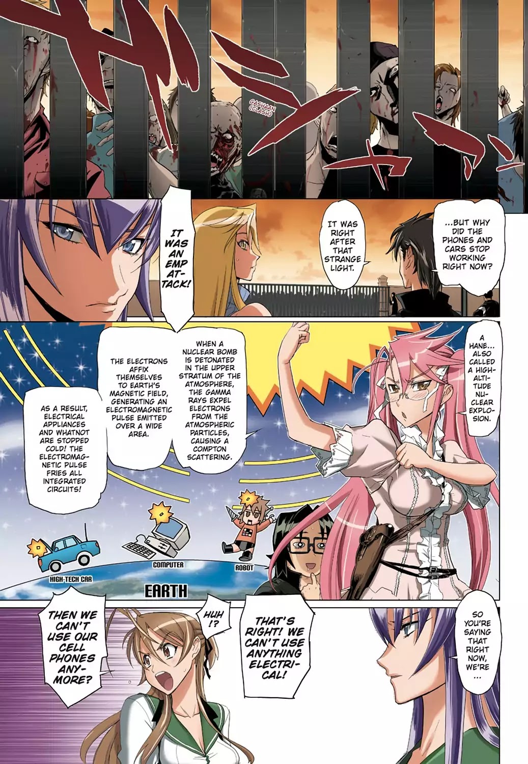 High School of the Dead - Full Color Edition Chapter 15 page 12 - Chapter 15: All Dead's attack