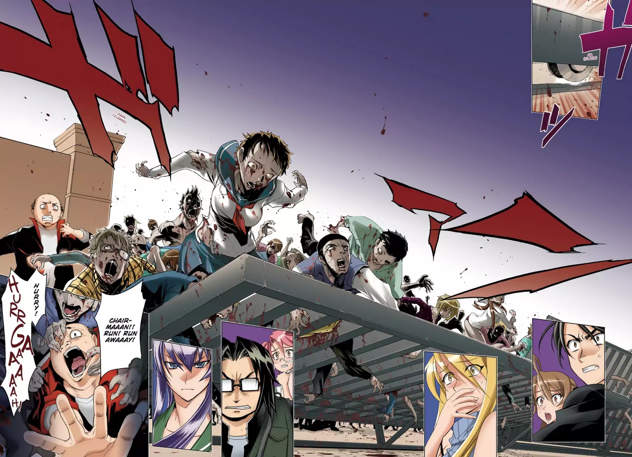 High School of the Dead - Full Color Edition Chapter 15 page 15 - Chapter 15: All Dead's attack