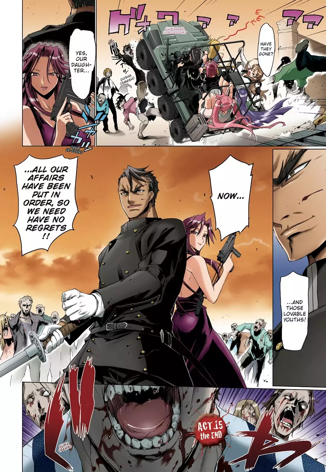 High School of the Dead - Full Color Edition Chapter 15 page 27 - Chapter 15: All Dead's attack