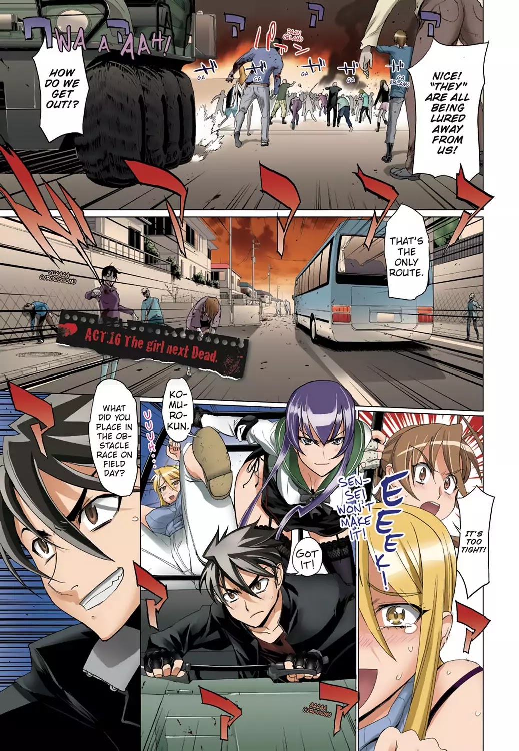 High School of the Dead - Full Color Edition Chapter 16 page 1 - Chapter 16: The girl next Dead