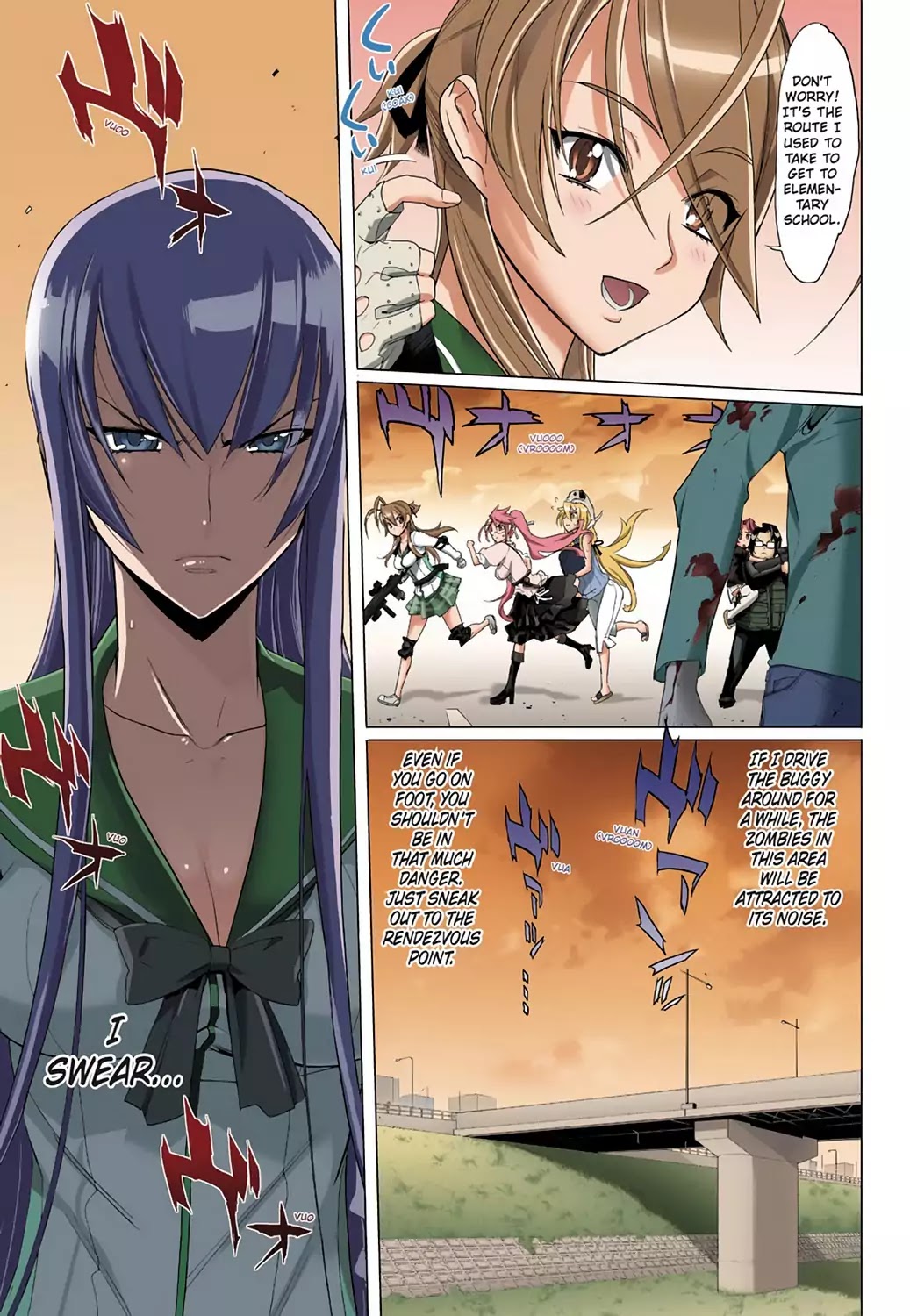 High School of the Dead - Full Color Edition Chapter 16 page 14 - Chapter 16: The girl next Dead