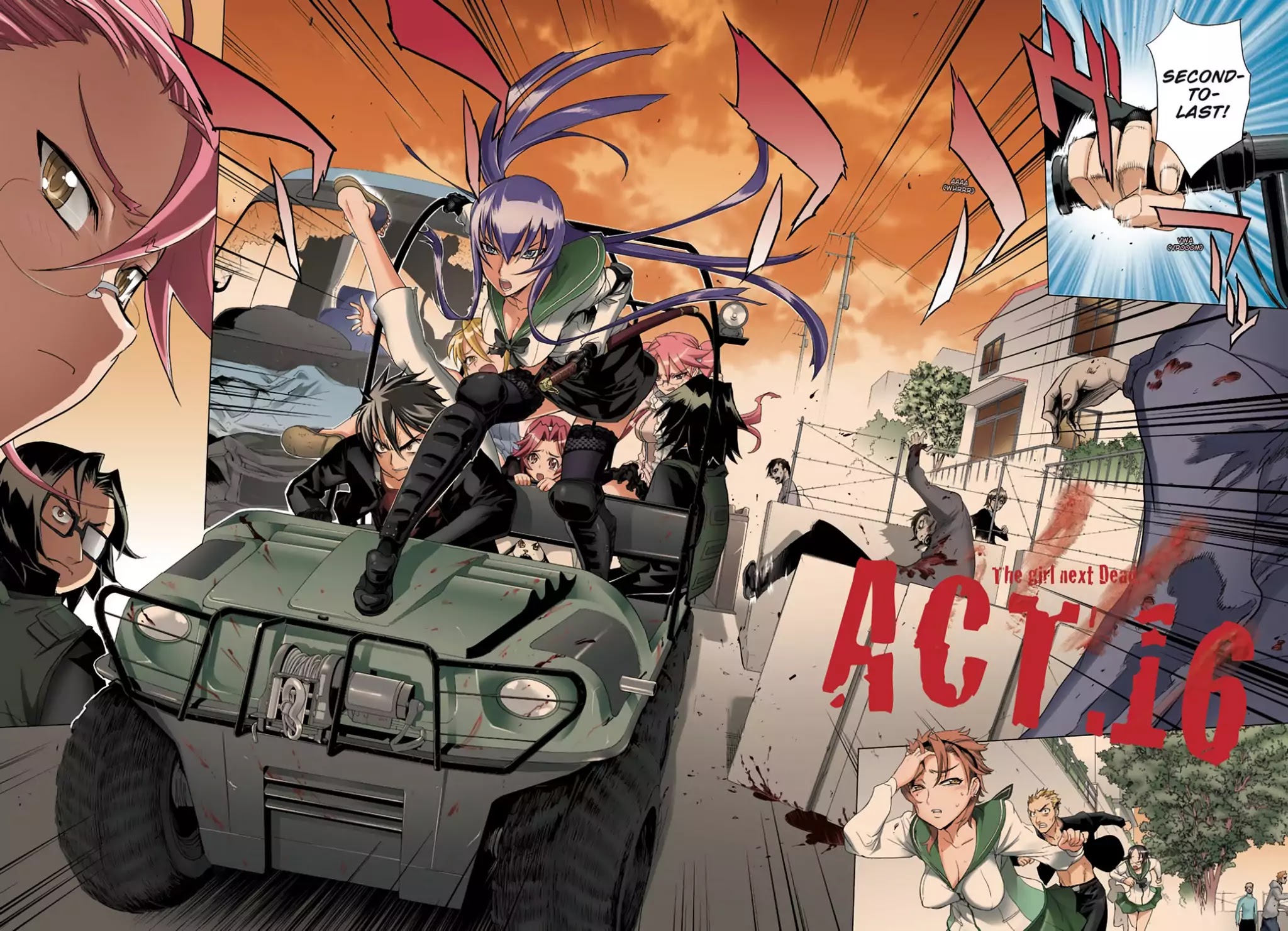 High School of the Dead - Full Color Edition Chapter 16 page 2 - Chapter 16: The girl next Dead