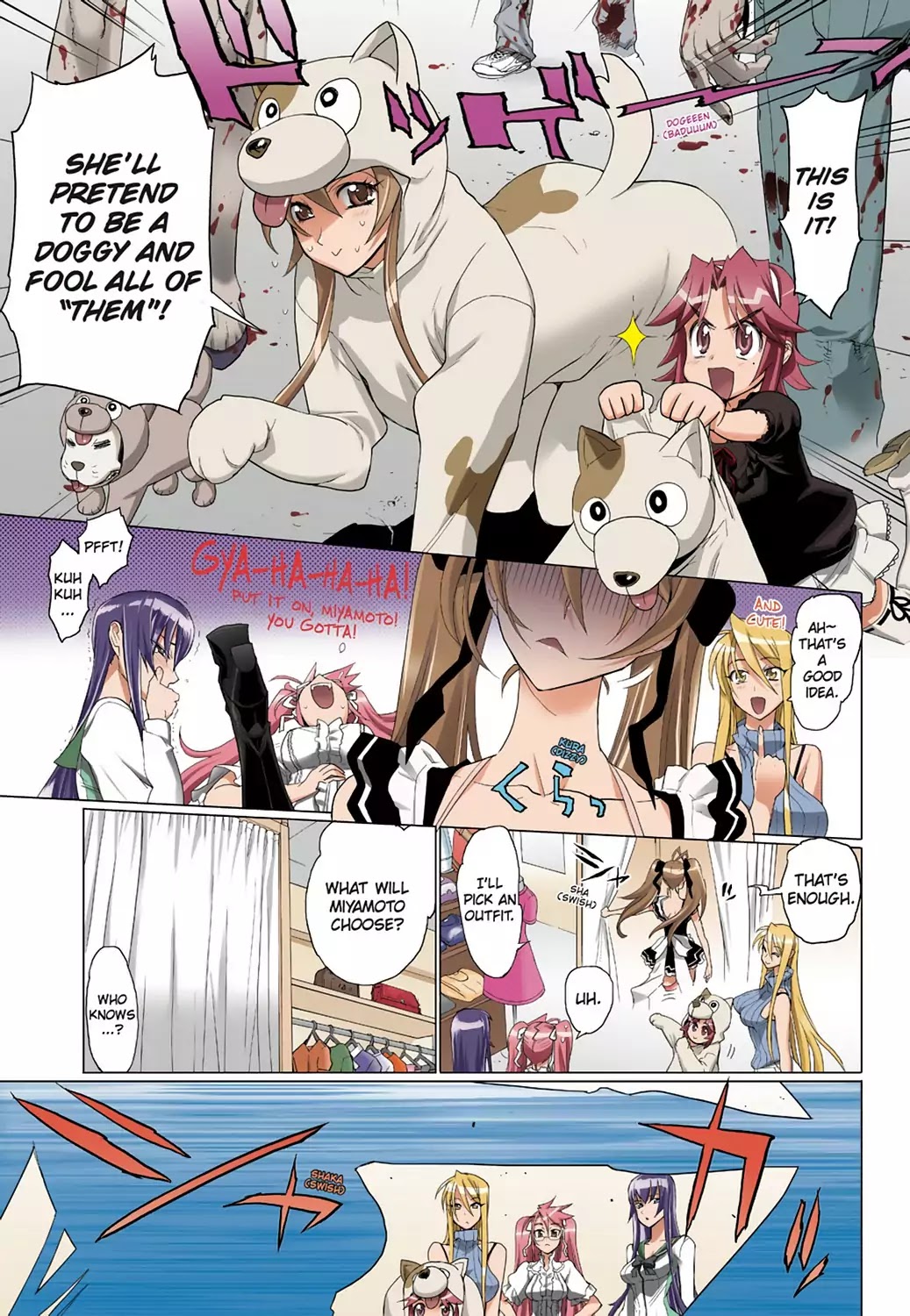 High School of the Dead - Full Color Edition Chapter 17.5 page 8 - Vol.4 Extra Episode: Cosplay of the Dead