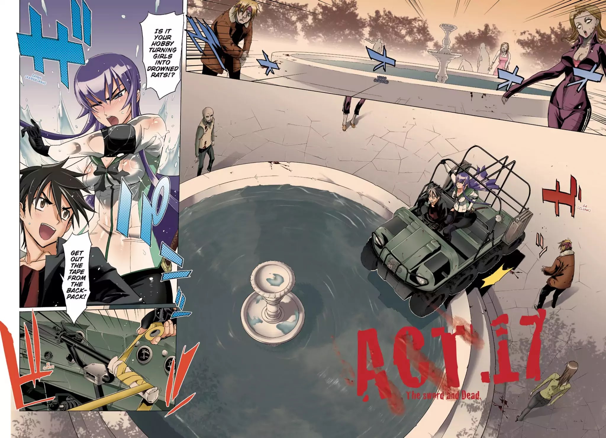 High School of the Dead - Full Color Edition Chapter 17 page 2 - Chapter 17: The sword and Dead