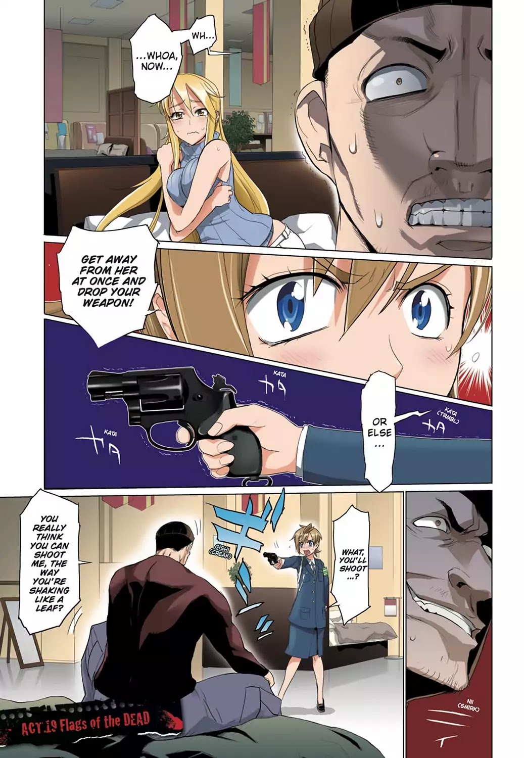 High School of the Dead - Full Color Edition Chapter 19 page 1 - Chapter 19: Flags of the Dead