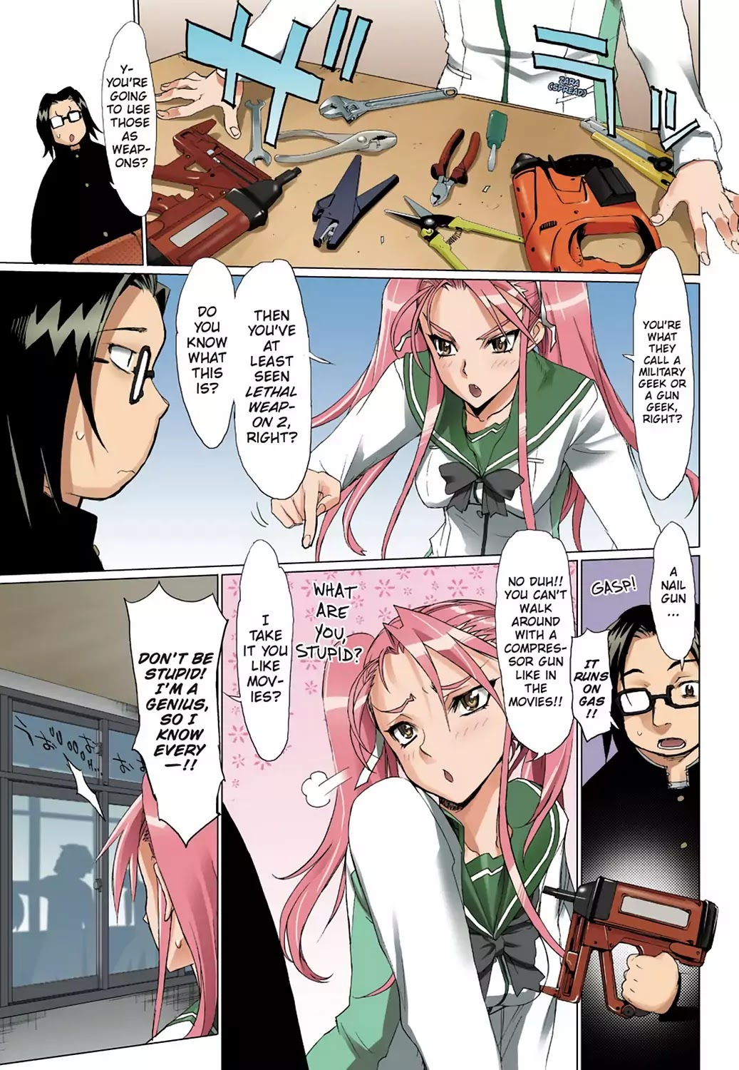 High School of the Dead - Full Color Edition Chapter 2 page 10 - Chapter 2: Escape from the Dead