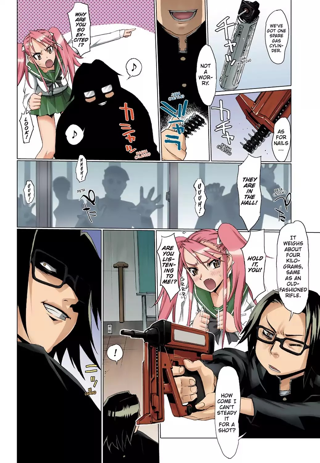 High School of the Dead - Full Color Edition Chapter 2 page 11 - Chapter 2: Escape from the Dead