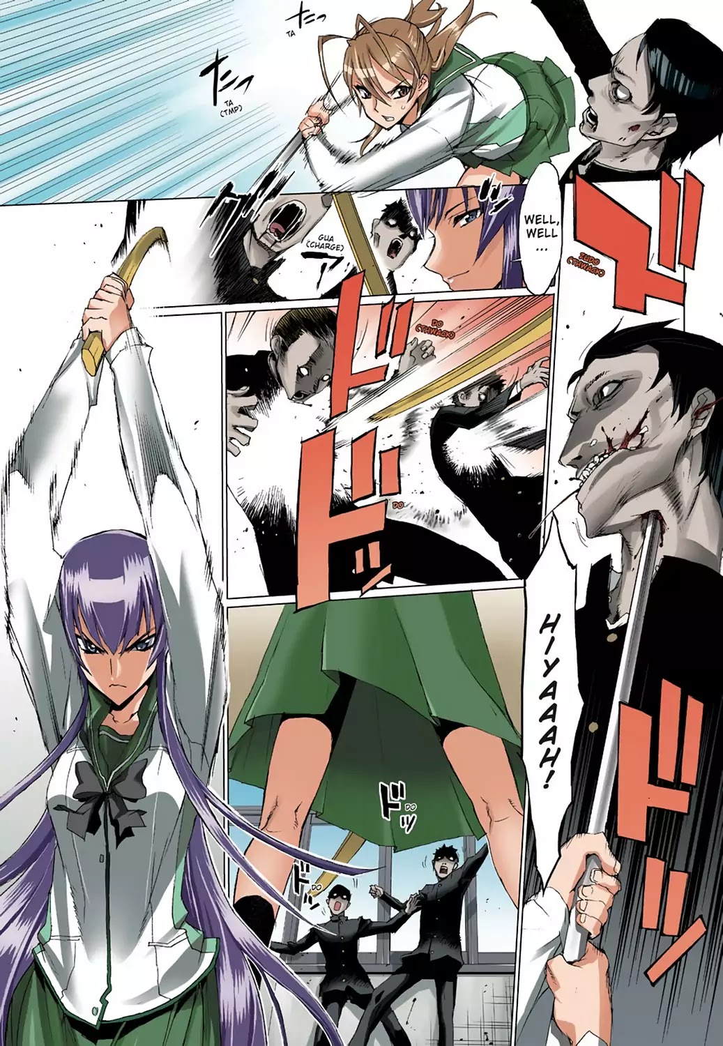 High School of the Dead - Full Color Edition Chapter 2 page 28 - Chapter 2: Escape from the Dead