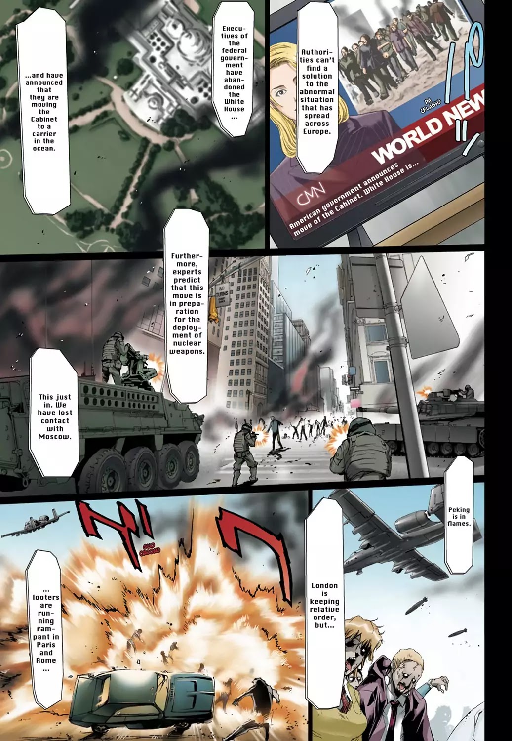 High School of the Dead - Full Color Edition Chapter 2 page 36 - Chapter 2: Escape from the Dead