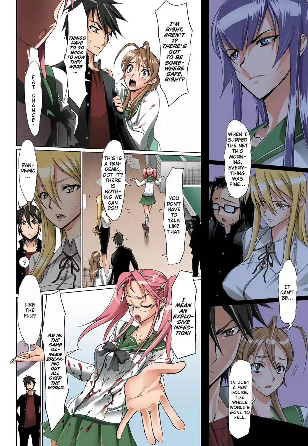 High School of the Dead - Full Color Edition Chapter 2 page 37 - Chapter 2: Escape from the Dead