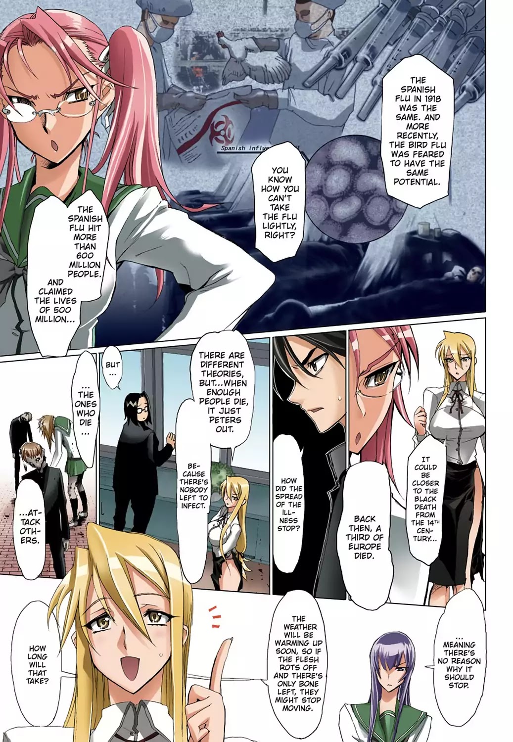 High School of the Dead - Full Color Edition Chapter 2 page 38 - Chapter 2: Escape from the Dead