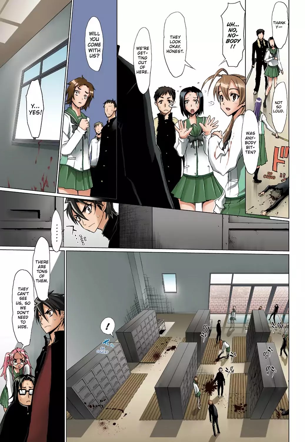 High School of the Dead - Full Color Edition Chapter 2 page 42 - Chapter 2: Escape from the Dead