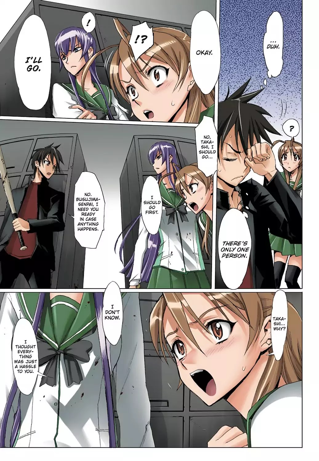 High School of the Dead - Full Color Edition Chapter 2 page 44 - Chapter 2: Escape from the Dead