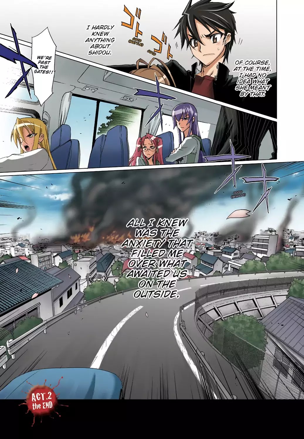 High School of the Dead - Full Color Edition Chapter 2 page 57 - Chapter 2: Escape from the Dead