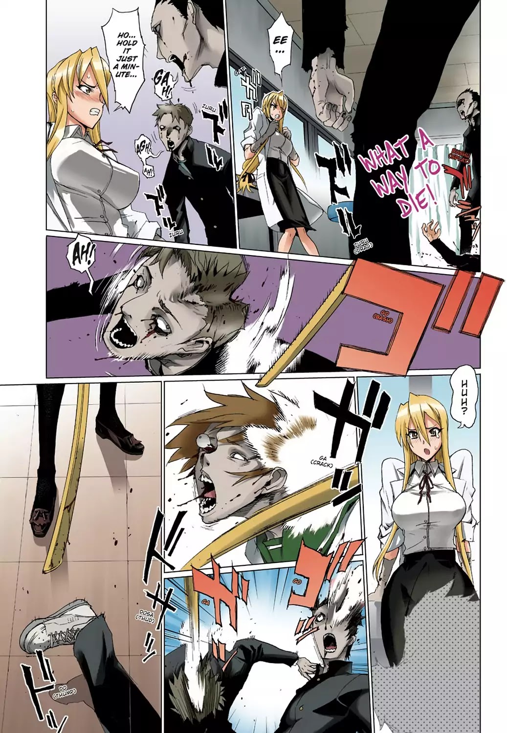 High School of the Dead - Full Color Edition Chapter 2 page 6 - Chapter 2: Escape from the Dead