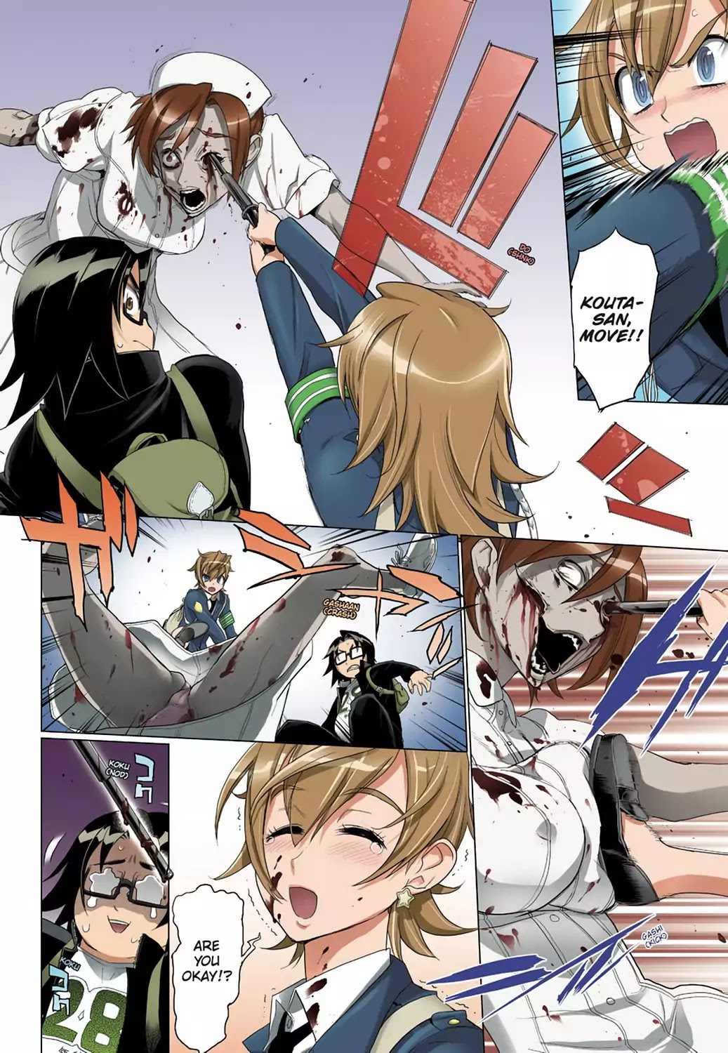 High School of the Dead - Full Color Edition Chapter 20 page 19 - Chapter 20: Blood and Dead