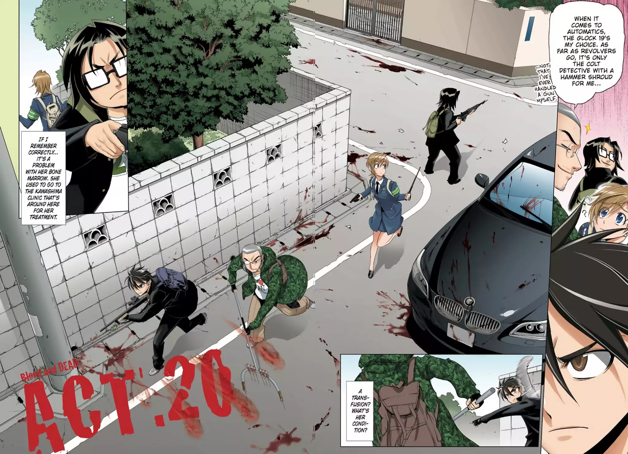 High School of the Dead - Full Color Edition Chapter 20 page 2 - Chapter 20: Blood and Dead