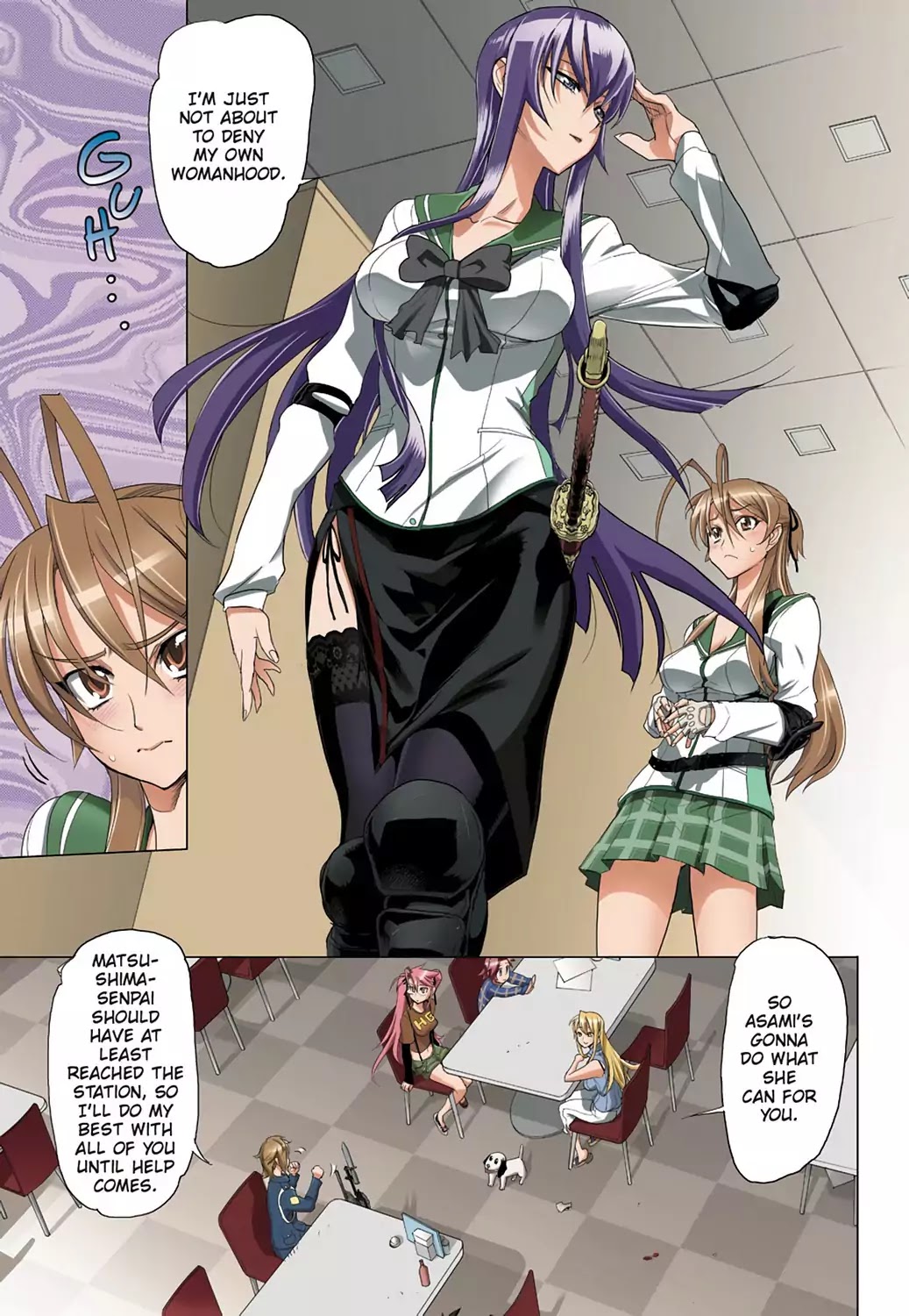 High School of the Dead - Full Color Edition Chapter 21 page 16 - Chapter 21: The Good, the Bad and the Dead