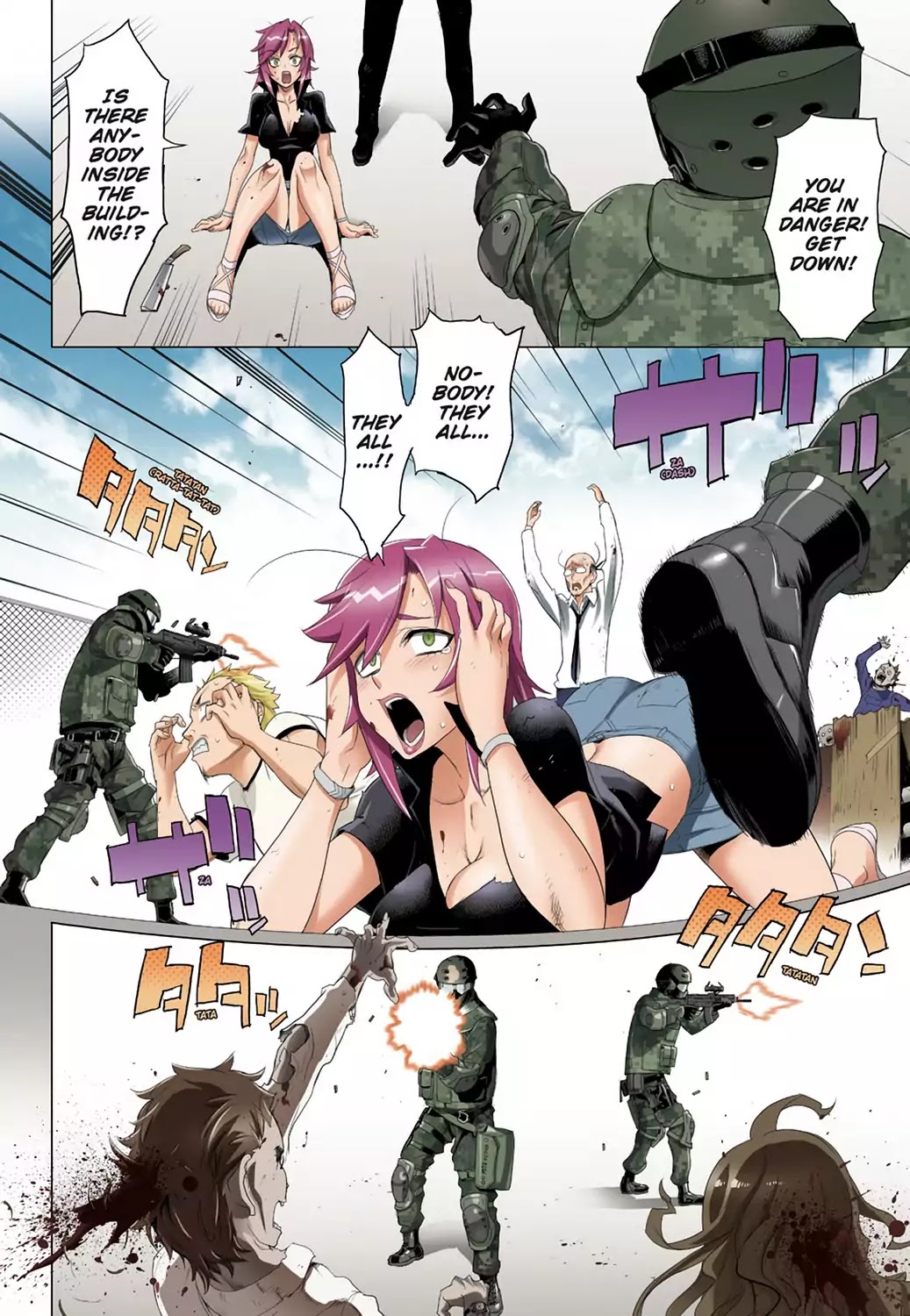 High School of the Dead - Full Color Edition Chapter 24 page 13 - Chapter 24: Dance with Deads