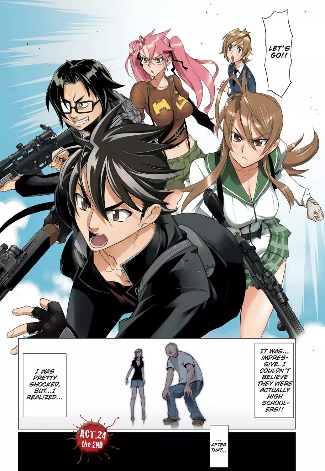 High School of the Dead - Full Color Edition Chapter 24 page 35 - Chapter 24: Dance with Deads