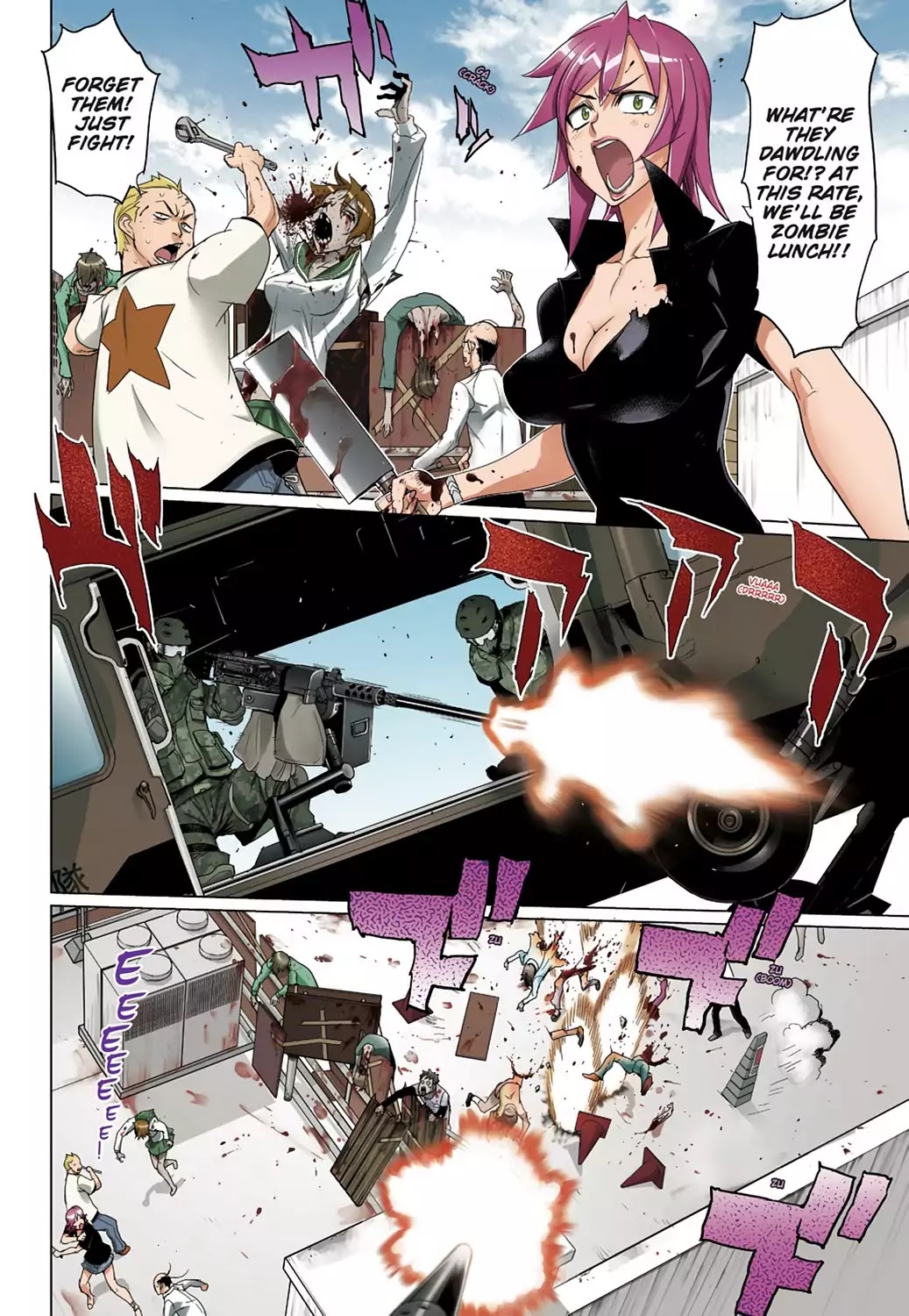 High School of the Dead - Full Color Edition Chapter 24 page 9 - Chapter 24: Dance with Deads